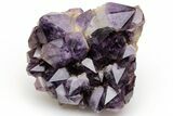 Deep Purple Amethyst Crystal Cluster With Huge Crystals #223294-2